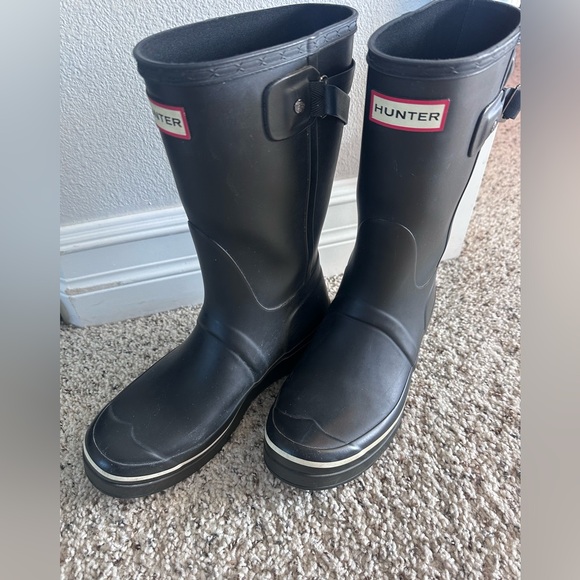 🖤 HUNTER Original Adjustable Rain Boot Black 8 - Picture 3 of 9